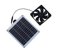Ventilador solar de circulación de aire al aire libre 5W 12V Panel policristalino Tamaño compacto para instalación de escape de ventilación de casa de mascotas de pollo