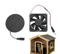 Ventilador solar de escape, ventilador solar de gallinero, dispositivo de ventilación para gallineros, casas de perros, invernaderos, casas de mascotas, jardines, impermeable IP65