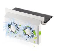 Ventilador Solar Extractor De Aire Para Coche,Doble Cabezal Instalación Sencilla y Eficaz | Ventiladores Amplificadores de Enfriamiento Vehicular,para Asientos Traseros y Delanteros Adultos Parejas y