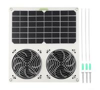 Ventilador solar para ático, 40 W, panel solar, ventilación de escape para casa de mascotas, RV, pollo, ventilación de aire en el techo con rodamientos nmb
