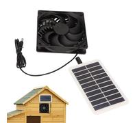 Ventilador Solar Para Invernadero Ventilación Portátil Exterior A Prueba De