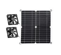 Ventilador solar para invernadero, ventilador solar para cobertizo | Chicken Coop 12w Kit de ventilador de escape - Bregente de ventilación resistente a la intemperie de alta velocidad para casas de