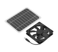 Ventilador solar resistente a la intemperie para uso exterior, solución de ventilación ligera y ecológica para casetas de mascotas y vehícul