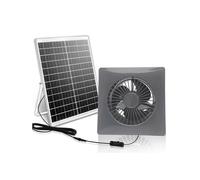 Ventilador Solar Silencioso de Alta Velocidad de 4 Pulgadas de New con Panel de 8 W, Ventilador de Escape Solar para Gallineros, Invernaderos y