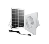 Ventilador Solar Silencioso de Alta Velocidad de 4 Pulgadas de New con Panel de 8 W, Ventilador de Escape Solar para Gallineros, Invernaderos y