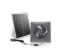 Ventilador Solar Silencioso de Alta Velocidad de 6 Pulgadas con Panel de 8 W, Ventilador de Escape Solar para Gallineros, Invernaderos y Cobertizos.