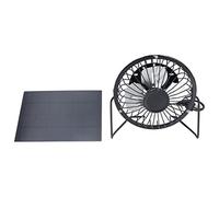 Ventilador Solar USB Portátil Pequeño, 3W 6V, Mini para Viajes y Picnic - Energía Solar Polisilicio, Diseño Compacto y Ajustable