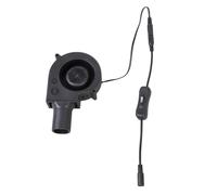 Ventilador soplador de 12 V 9733 adecuado para asar a la parrilla, barbacoa, estufa de leña, al aire libre, portátil, portátil, para colectar aire, soplador con interruptor pequeño