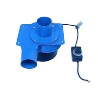 Ventilador Soplador de aire centrífugo pequeño alta presión 12 V CC, ventilador, motor sin escobillas 20 W, tubo 50 mm con control interruptor continuo Potente Flujo de Aire