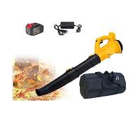 Ventilador, Soplador de Aire inalámbrico la Industria velocidades 320 CFM, barredora Hojas Nieve, Herramientas Piezas jardín, Polvo for el Cuidado del césped for batería 21V(One Battery-Bag)