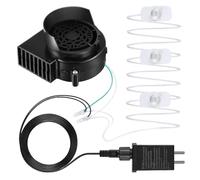 Ventilador Soplador Inflable De Repuesto,Soplador Para Figuras Inflables Navideñas 12V,Con Luces LED Y Cuerda De Luz - Jardín Terraza Patio Césped Porche Deck