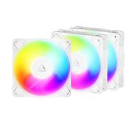 Pack de 3 Ventilador Arctic P12 Pro Reverse A-RGB/ 12cm/ Blanco