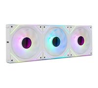 Ventilador suplementario NOX Hummer PRO LINK 120mm ARGB conexión magnética blanco Kit 3 Unidades