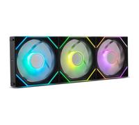 Ventilador suplementario NOX Hummer PRO LINK 120mm ARGB conexión magnética negro Kit 3 Unidades