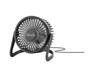 Ventilador Techly Tech Pop 8018080494413 mesa USB oscilación 360° compacto negro