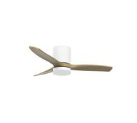 Ventilador techo Matipa con luz CCT regulable y mando Ø106 3 aspas DC Blanco