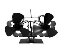 Ventilador térmico - Termodinámico Automático Silencioso | Accesorios de estufa de leña para quemador de pellets Protección contra sobrecalentamiento Solución de calefacción ecológica