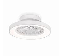 Ventilador TIBET MINI blanco led, motor DC, dimable Mantra