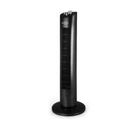 Orbegozo TW 0800, Ventilador torre, 3 velocidades, 60 W temporizador de 2 horas, bandeja para esencias aromáticas, 79 cm de altura, movimiento oscilante, color negro