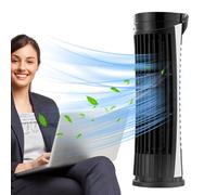 Ventilador torre de escritorio - Ventilador pequeño de torre, ventilador eléctrico ajustable | Cómodo ventilador torre de mesa, ventilador torre para dormitorio, sala de estar, electrónica, bebió