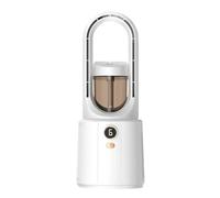 Ventilador Torre Sin Aspas Con Luz Nocturna y Aire Acondicionado Silencioso - Enfriador Con Pulverizador, Humidificador, USB, Escritorio