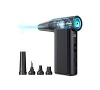 Ventilador Turbo de 130000 RPM, Soplador de Aire Comprimido Recargable y Potente para Limpieza de Aparatos Electrónicos, Automóviles y