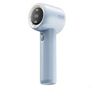 Ventilador turbo de pulverización de calor manual, ventilador portátil de resistencia ultra largo con USB recargable, utilizado para acampar y turismo en interiores (azul)