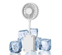 Ventilador turbo portátil con clip | Mini enfriador de aire con clip USB | Ajuste de flujo de aire portátil de 3 velocidades silencioso | Escritorio | Para cama, camping, coche, tienda de campaña