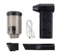 Ventilador turbo portátil de mano con batería recargable de 4000 mAh, motor sin escobillas de 130000 rpm, flujo de aire de 57 m/s, 36 dB de bajo ruido, para limpieza interior de coche