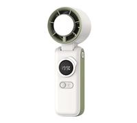 Ventilador turbo portátil de mano con semiconductor de refrigeración, mini ventiladores 3 en 1 recargables de 6000 mAh (mano/cuello/escritorio), 199 velocidades/5 modos de marcha, ventilador personal