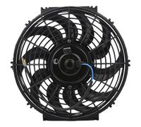 Ventilador Universal Eléctrico Universal 9 "pulgadas 12V 80W Slim Pull Push Racing Eléctrico 10 S-Blasdes Ventilador De Refrigeración Del Motor Ventilador De Refrigeración Del Radiador
