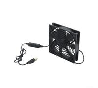 Ventilador USB 5V 3 Velocidades para Router PC(120mm) | 3 velocidades ajustables, 50-56 CFM flujo aire, para ideal router PC, conexión USB 5V play