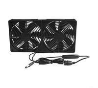 Ventilador USB de 120 mm con controlador de 3 velocidades, ventilador de refrigeración silencioso de 5 V para enrutador PC módem disco duro, alto flujo de aire 81 CFM, bajo ruido 27 dB, filtro