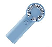 Ventilador USB de mano para uso activo de estilo de vida para exteriores en interiores o durante una refrigeración fiable alimentado a través de cualquier puerto USB (azul)