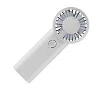 Ventilador USB de mano para uso activo de estilo de vida para exteriores en interiores o durante una refrigeración fiable alimentado a través de cualquier puerto USB (blanco)