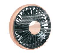 Ventilador USB para coche, ventilador de ventilación alimentado por USB con luz, potente enfriador de aire de larga duración, dispositivo de refrigeración ajustable de 3 velocidades para climas
