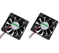 Ventilador Ventilador 24 V DC 1,8 W 60 x 60 x 15 mm 44,8 m³/h 4700U/Min 44,8 m³/h Sunon MF60152V11000UA99 (Paquete de 2)