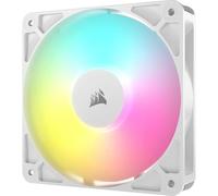 Ventilador - ventilador auxiliar de 120 mm con iluminación A-RGB, funcionamiento silencioso, diseño blanco, ideal para optimizar la refrigeración.*