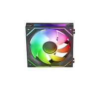 Ventilador - ventilador auxiliar de 120mm con iluminación A-RGB, compatible con la mayoría de sistemas, acabado negro elegante y silencioso.*