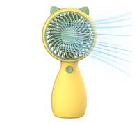 ventilador, ventilador de viaje, ventilador portátil portátil, seguro, inodoro, exquisito - Ventilador recargable con mango antideslizante para Navidad, actividades al aire libre, cumpleaños