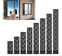 Ventilador vertical de ventana, extractor retráctil para ventanas correderas, velocidad ajustable de 0 a 2800 RPM, sin necesidad de taladrar, ideal para el hogar, cocina, dormitorio