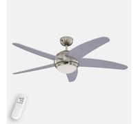 Ventilador Westinghouse Bendan con luz, plateado True