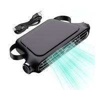 Ventiladores de asiento de coche para coche con USB, ventilador de refrigeración para reposacabezas | Motor eléctrico silencioso, de flujo de aire recargable portátil para el asiento del coche