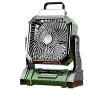 Ventiladores de Camping Delantero - Ventilador de Camping Personal Compacto - Con Función Linterna 5400mAh 4 modos de flujo de aire ajustable para viajes interiores al aire libre