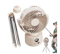 Ventiladores de camping para tiendas de campaña, ventilador de escritorio con trípode con patas de trípode, ahorro de energía, silencioso, soplador de, plegable para viajes, playa
