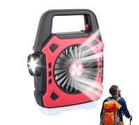 Ventiladores De Camping Para Tiendas - Ventilador Recargable Refrigerante - Ventilador Y Lámpara De Camping,Para Al Aire Libre Camping-Car Viaje Coche Camión Camper Playa Casa Camión