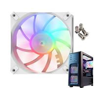 Ventiladores de carcasa de PC, enfriador de carcasa - Slim Slim CPU Radiator enfriadores para la construcción de juegos de juegos de trabajo desde casa, herramienta de optimización del flujo de aire