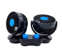 Ventiladores de coche que soplan aire frío, ventilador de doble cabezal de 12 V/24 V para caravana, accesorios automotrices para salpicadero, barco, techo, furgoneta, camping, ATV, asiento trasero