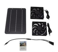 Ventiladores de escape solares ecológicos de 10 W diseñados para mejorar el aire en múltiples ajustes