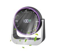 Ventiladores de mesa pequeños silenciosos,Ventilador Portátil con Batería LED Recargable,Montaje en Pared y Uso en Mesa | para Cocina Oficina Hogar Dormitorio Viajes Senderismo Playa Camping Verano